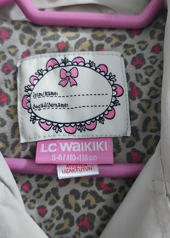 Kız Çocuk Bej Düğmeli Trençkot - Görsel 3