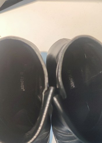 Kadın Siyah Deri Tokalı Topuklu Bot - Görsel 6