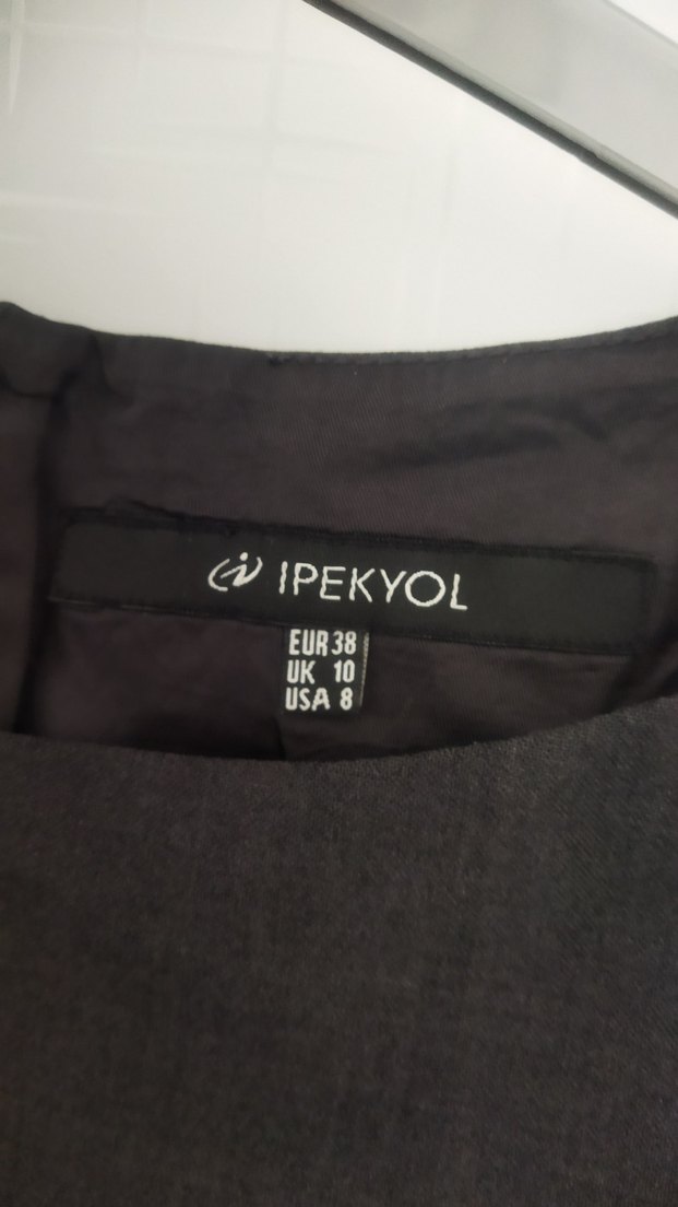 Siyah Midi Ofis Elbisesi - Görsel 3