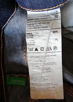 32 Beden lacivert Renk Benetton Jean
