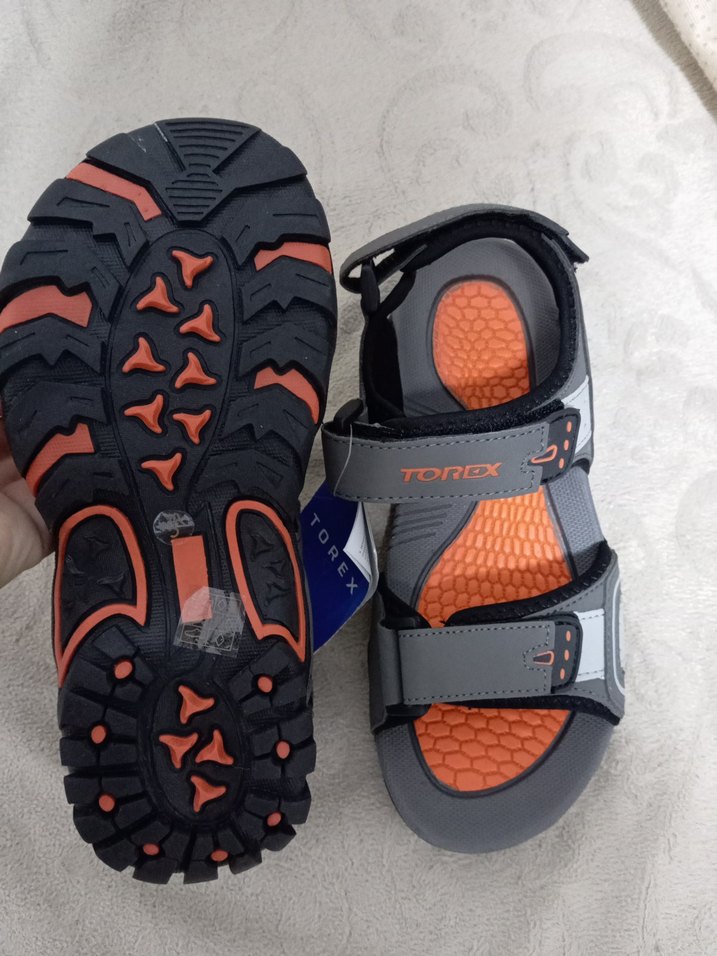 Gri Erkek Spor Bantlı Sandalet beden 37 - Görsel 2