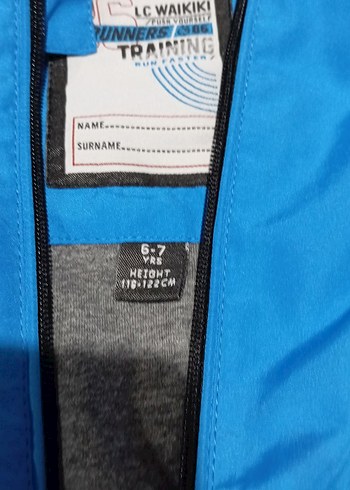 LC Waikiki Mavi Fermuarlı Erkek çocuk Rüzgarlık