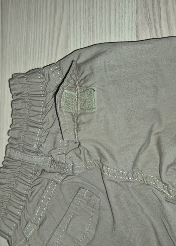 Gri bej Keten Tipi Bebek Pantolon - Görsel 3