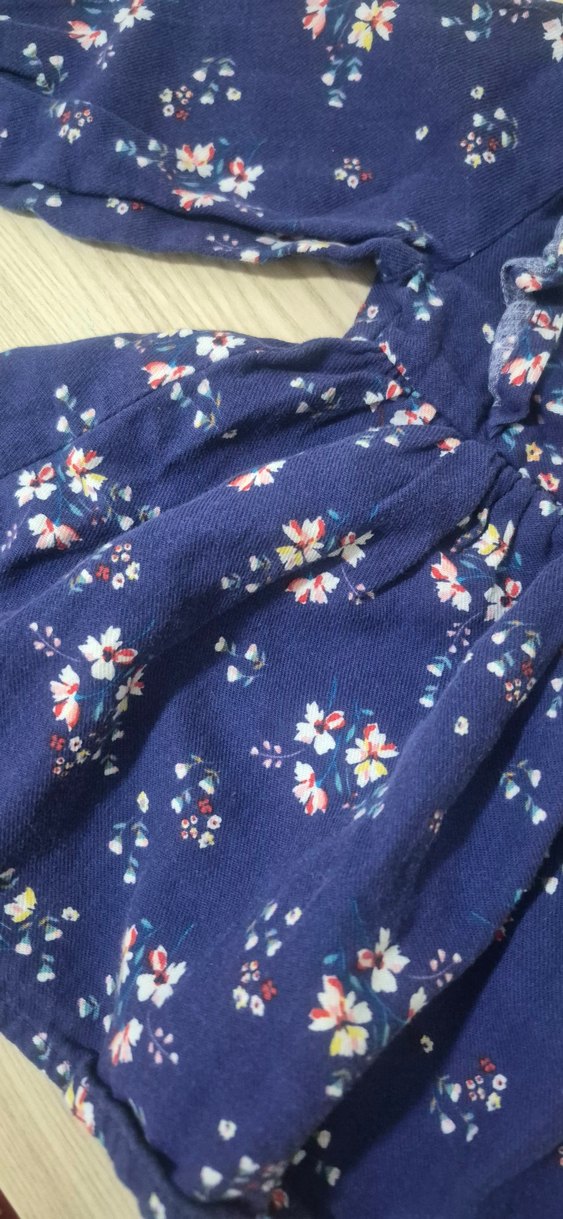 Uzun Kollu Renkli Çiçekli Kız Bebek Elbisesi - Görsel 3