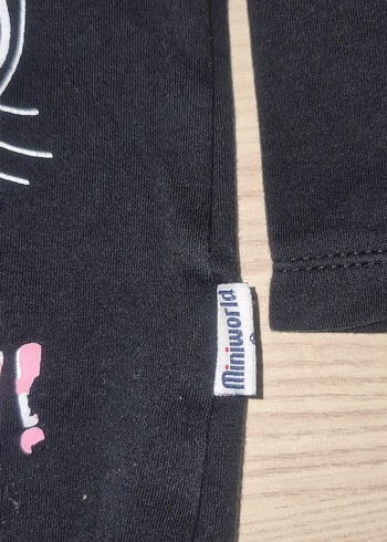 Uzun Kollu Siyah Kız Bebek Body - Görsel 4