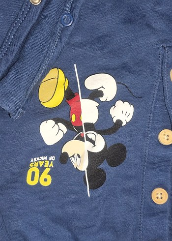 Erkek Çocuk Lacivert Baskılı Uzun Kollu Tulum - Görsel 4