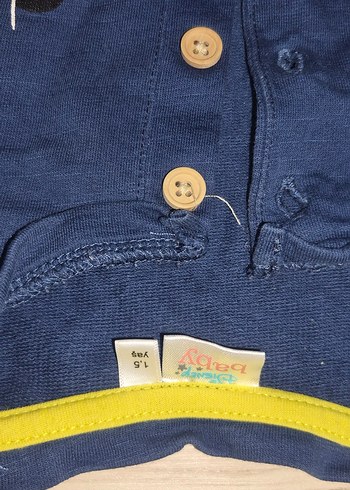 Erkek Çocuk Lacivert Baskılı Uzun Kollu Tulum - Görsel 3