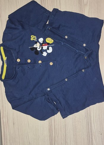 Erkek Çocuk Lacivert Baskılı Uzun Kollu Tulum - Görsel 2