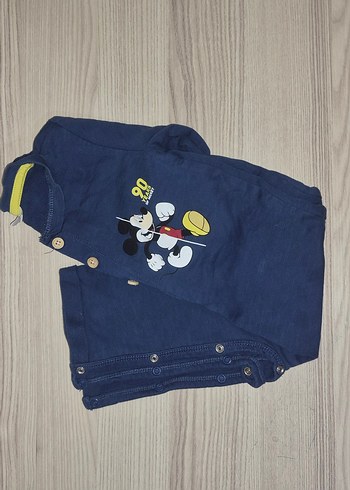 Erkek Çocuk Lacivert Baskılı Uzun Kollu Tulum - Görsel 5