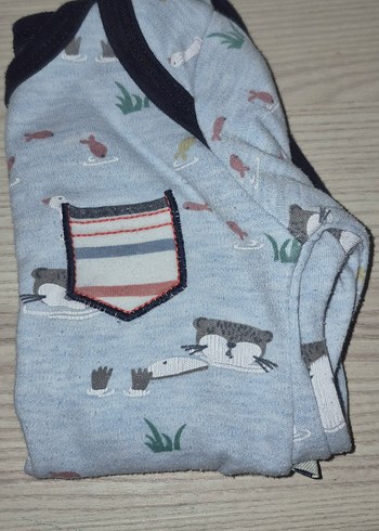 Desenli Uzun Kollu Bebek Body - Görsel 4