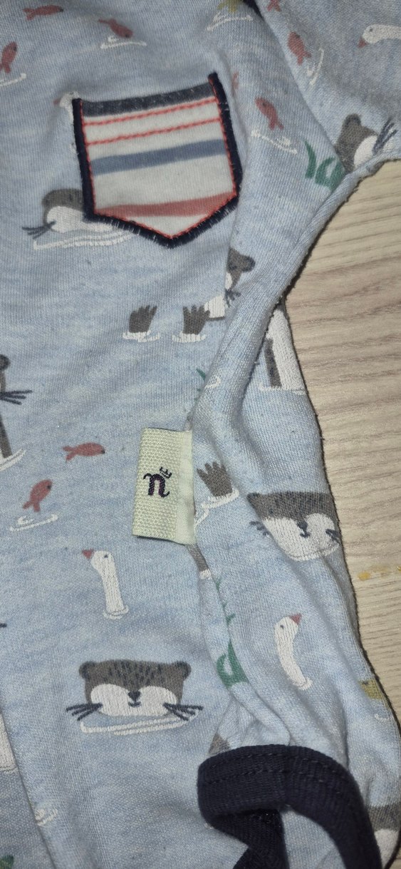 Desenli Uzun Kollu Bebek Body - Görsel 2