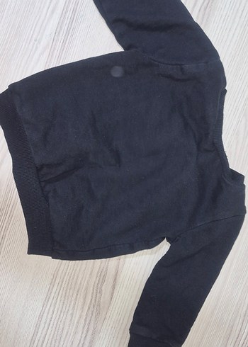 Erkek Bebek Siyah Baskılı Sweatshirt - Görsel 5