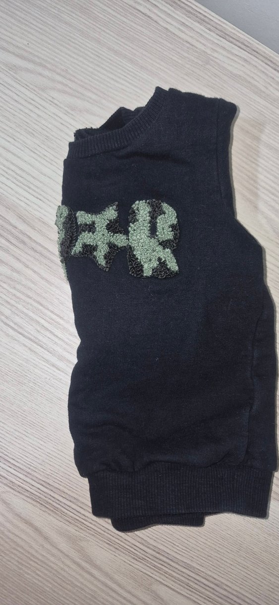 Erkek Bebek Siyah Baskılı Sweatshirt - Görsel 4