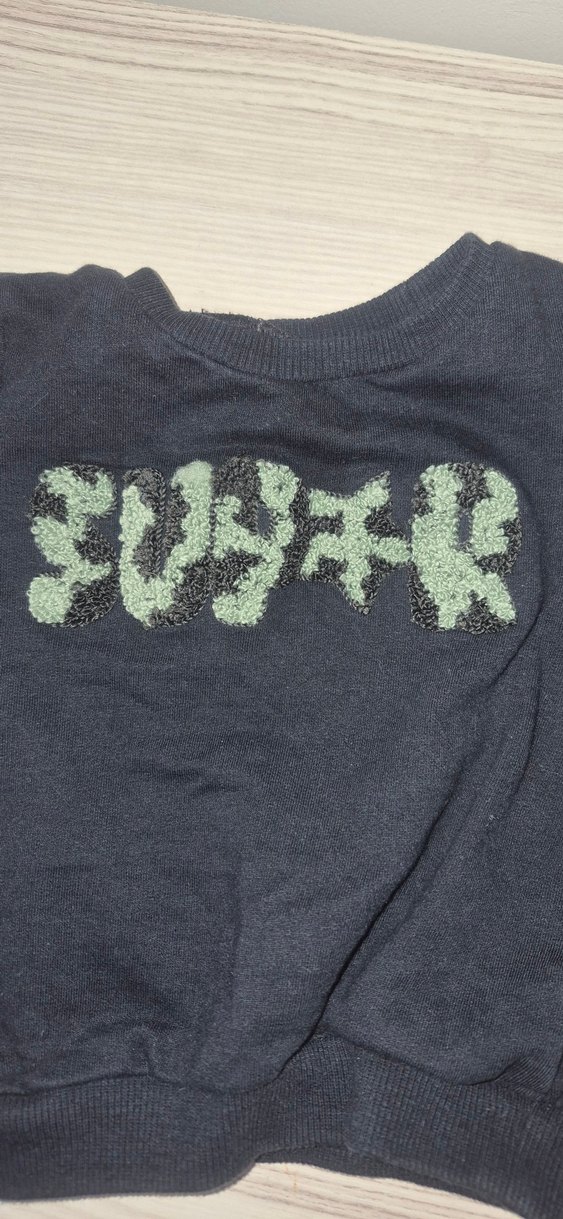 Erkek Bebek Siyah Baskılı Sweatshirt - Görsel 3