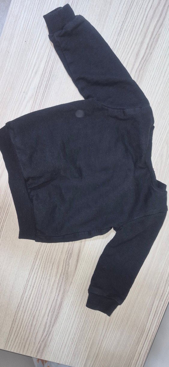 Erkek Bebek Siyah Baskılı Sweatshirt - Görsel 5