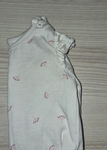 Bebek Kız Uzun Kollu Beyaz Çıtçıtlı Body - Görsel 2