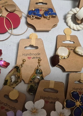 Renkli Boncuklu Bohem Mini Küpeler - Görsel 4