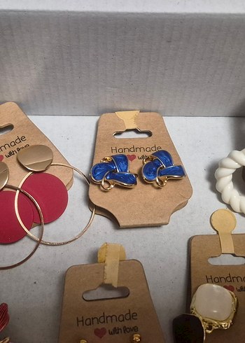 Renkli Boncuklu Bohem Mini Küpeler - Görsel 6