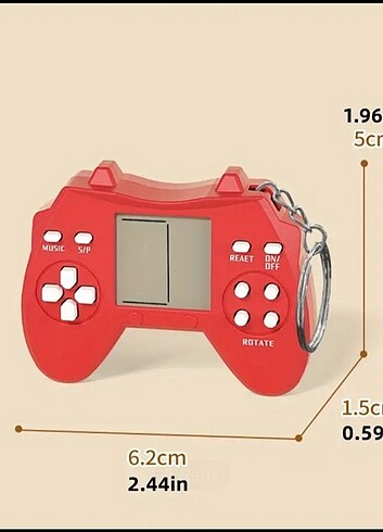  Beden Mini Tetris Oyun Konsullu Anahtarlık 