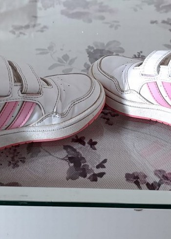 Kız Çocuk Beyaz Adidas Spor Ayakkabı - Görsel 3