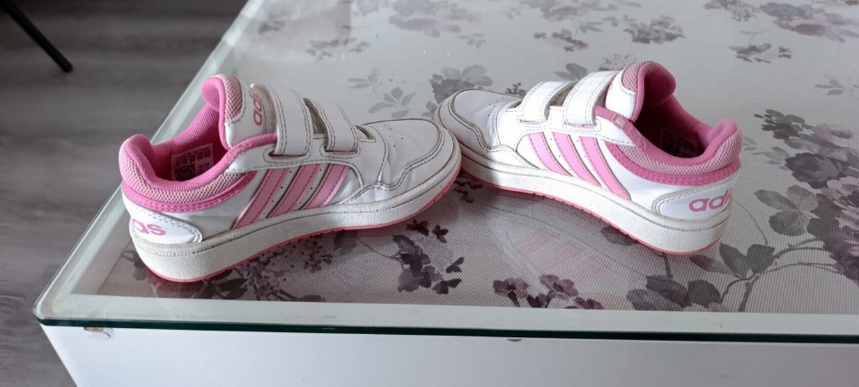 Kız Çocuk Beyaz Adidas Spor Ayakkabı - Görsel 3