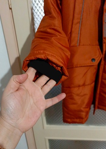 bakır renkte Kapüşonlu Erkek Çocuk Mont - Görsel 4