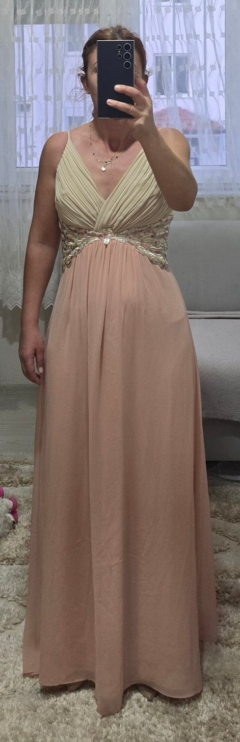 Pul İşlemeli Uzun Abiye Elbise - Görsel 5