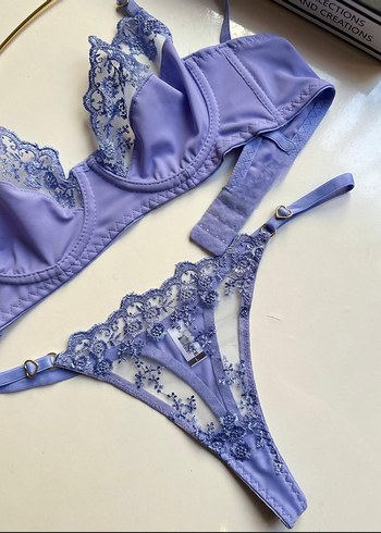 Dantelli mikro bralet sütyen takımı - Görsel 2