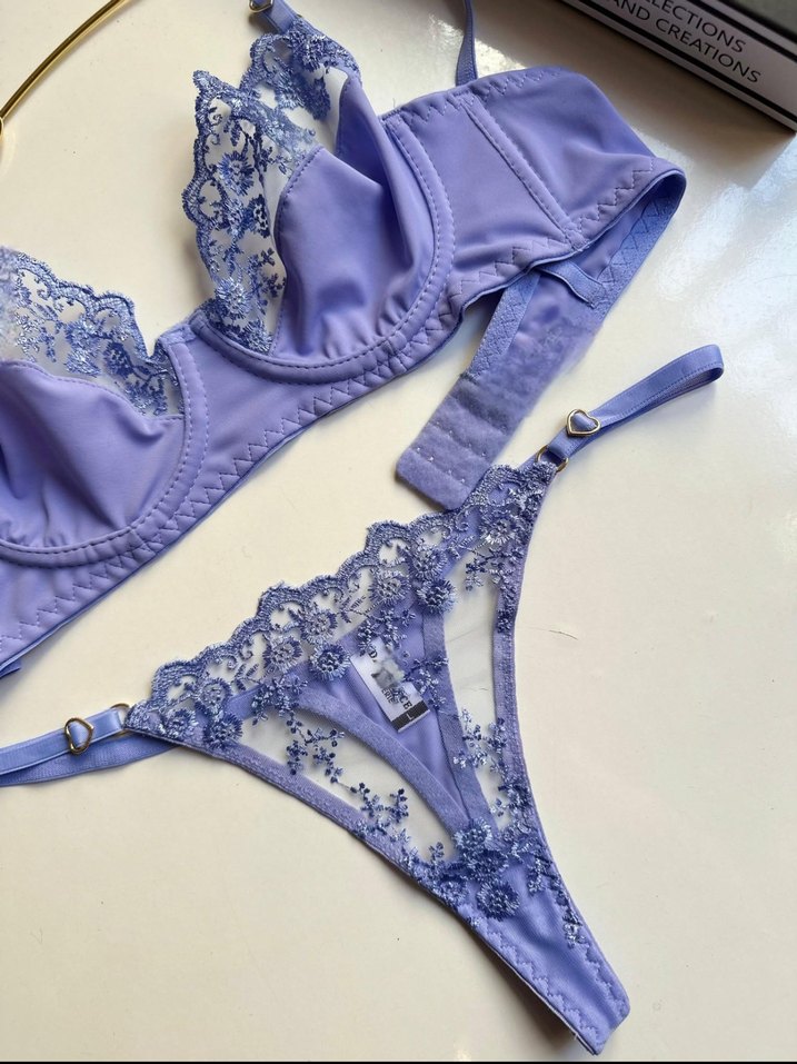 Dantelli mikro bralet sütyen takımı - Görsel 2