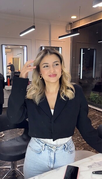 trendyol milla kısa blazer ceket