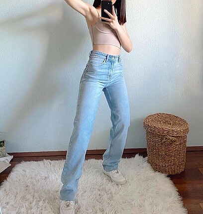 Zara long wide jean