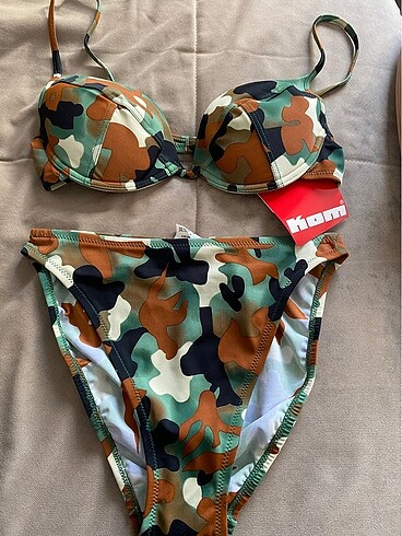 Kamuflaj Vintage Kom Bikini Takım