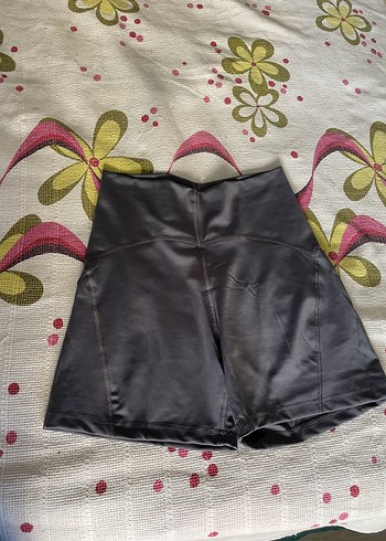 Diğer Yüksek Bel Gri Biker Şort