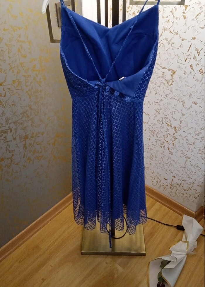 Mezuniyet Gece Elbisesi Mavi Abiye - Görsel 3