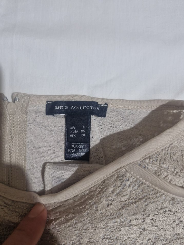 Dantel Detaylı Kısa Bej Mini Şort - Görsel 2