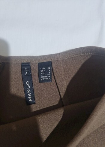 Kahverengi Süet Mini Etek Kadın - Görsel 3