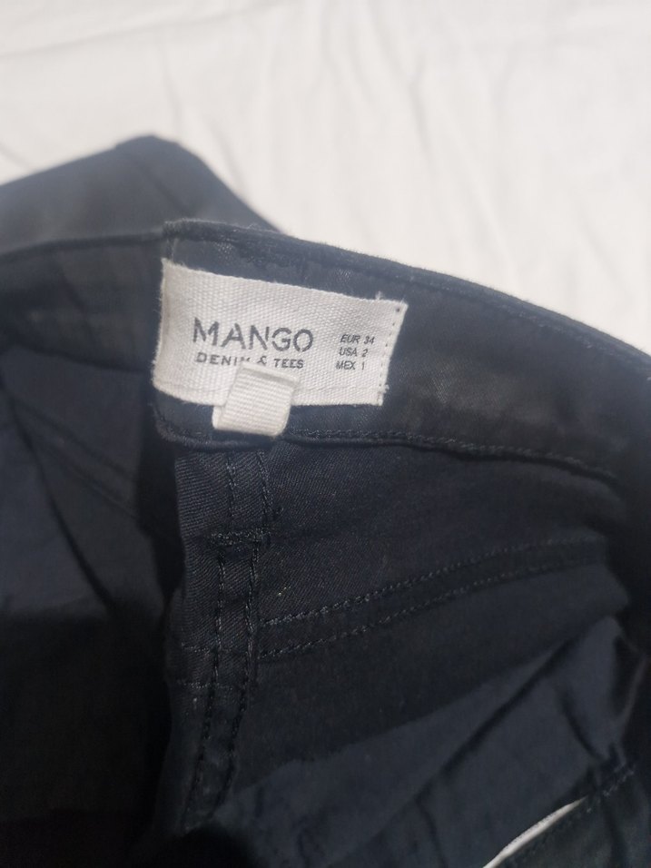 Siyah Midi Boy Kemerli Kadın Kot Pantolon - Görsel 2