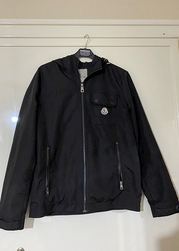 Siyah Fermuarlı Erkek Kapüşonlu Ceket beymen moncler marka - Görsel 2