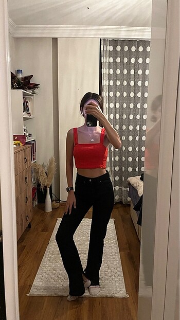 s Beden kırmızı Renk Stradivarius üst