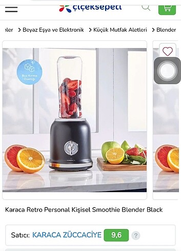 Karaca Retro Smoothie makinası 
