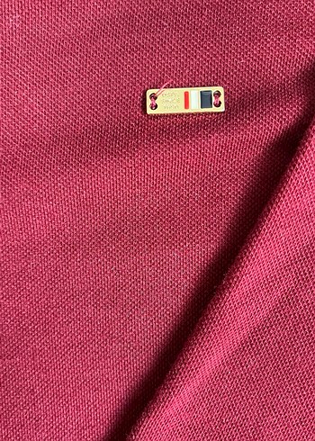 Bordo Uzun Kollu Polo Tişört - Görsel 2