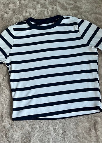 Çizgili Uzun Kollu Kadın Gömlek - Görsel 4