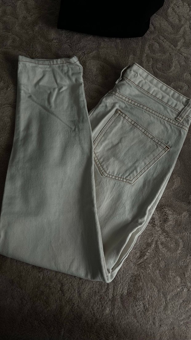 Bej Gri Midi Kot Pantolon - Görsel 3