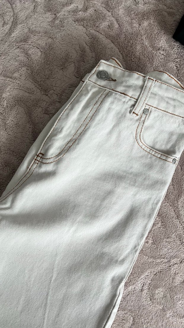 Bej Gri Midi Kot Pantolon - Görsel 2