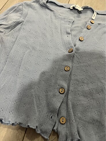 s Beden mavi Renk Koton crop