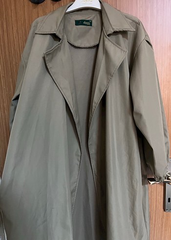 Mint Yeşili Uzun Kadın Trençkot - Görsel 2