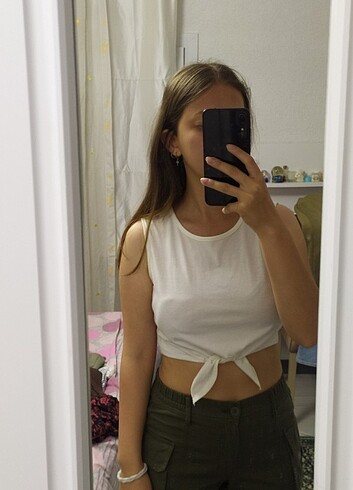 Sheinside Beyaz crop