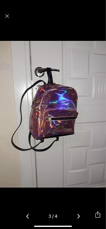  Beden Pembe hologram sırt çantası