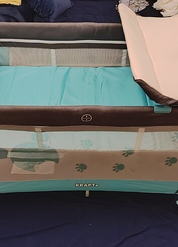 Kraft Kraft Calipso Park Yatak + pamuk yatak+ ışıklı müzikli dönence
