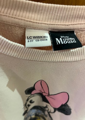 Kız Çocuk Pembe Minnie Baskılı Sweatshirt - Görsel 2
